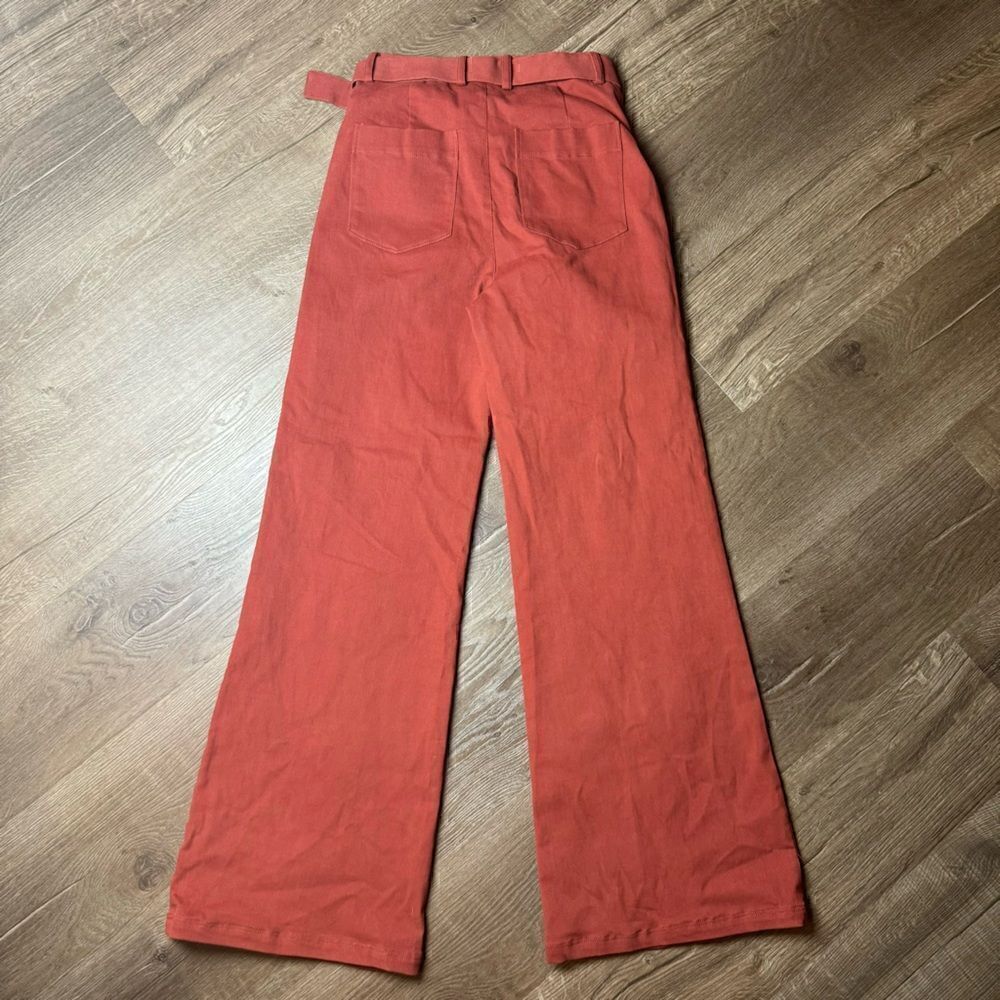 NICHOLAS Wide Leg Belted Trouser Pants - Size 2 - Excellent - Picture 5 of 10